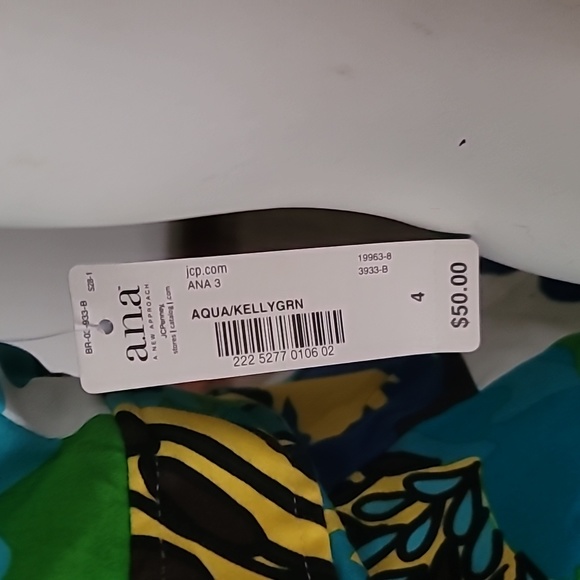 a.n.a Aqua Kelly Green Strapless dress - Picture 3 of 9